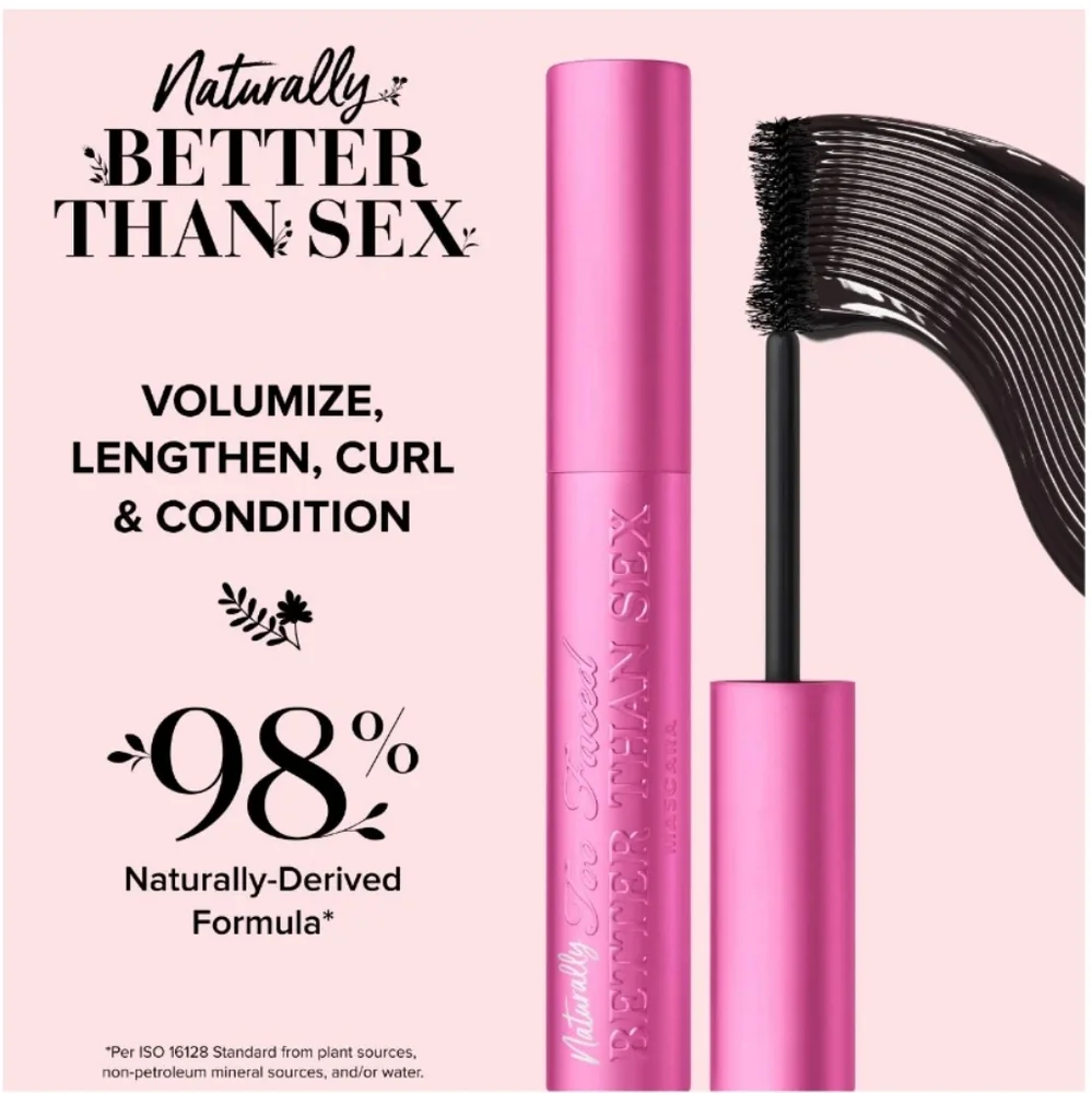 NIB Too Faced Naturally Better Than Sex Mascara FULL SZ